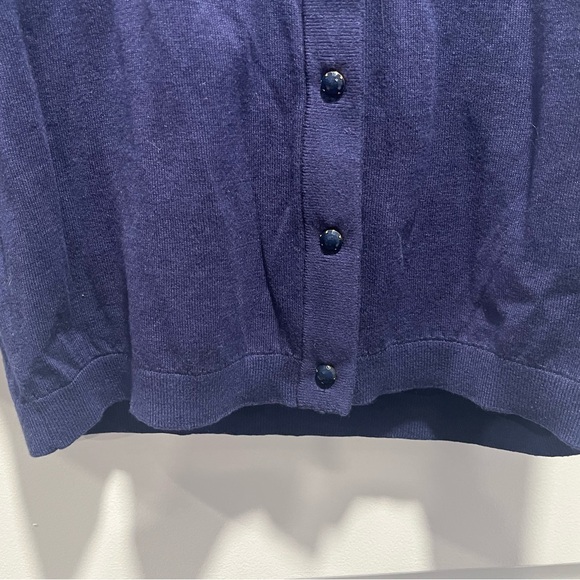 Kate Spade Women's Navy Cardigan with Bow Detail - Size L - Picture 10 of 16